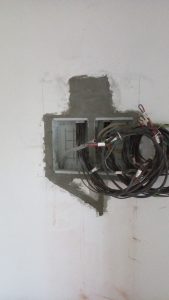 Монтаж внутреннего эщ. Вмазка.