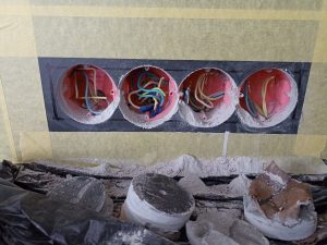 н.п. Новое Поле. Розетки на кухне.