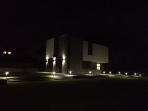 н.п. Новое Поле. Светильники ландшафтной подсветки.
